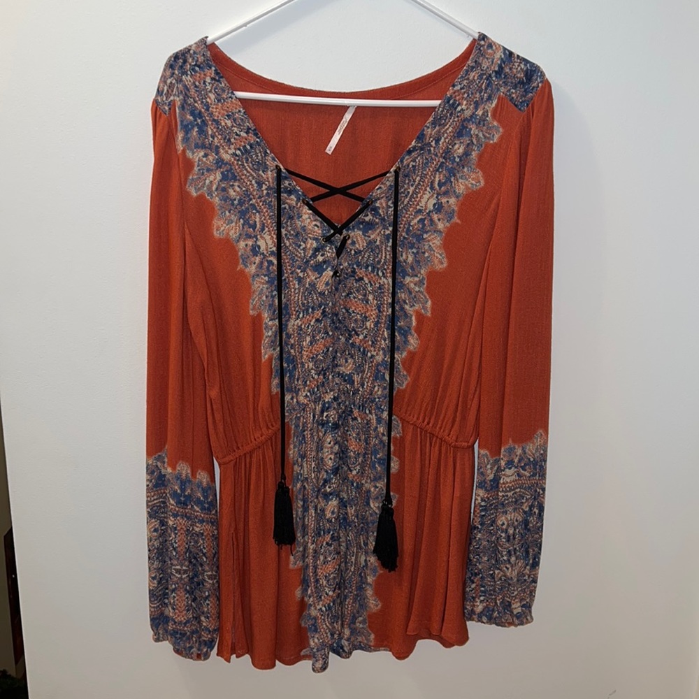 Free People Printed Tunic